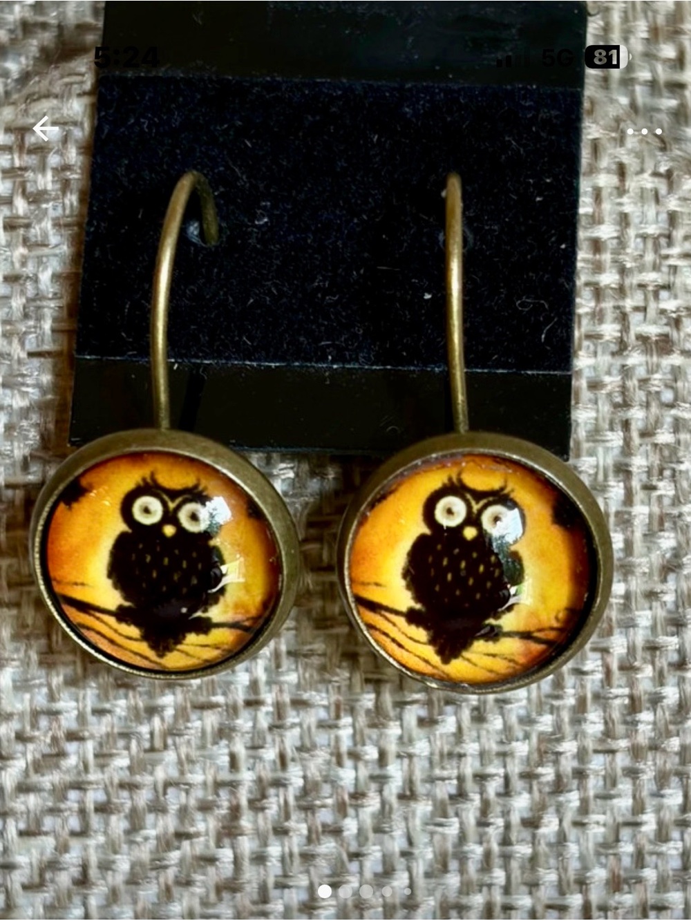 Halloween Owl Earrings - NWT
